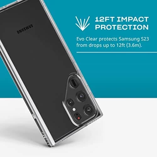 tech21 Evo Clear for Samsung Galaxy S23 Ultra | Anti Yellowing, Drop & Scratch Protection thumbnail 3