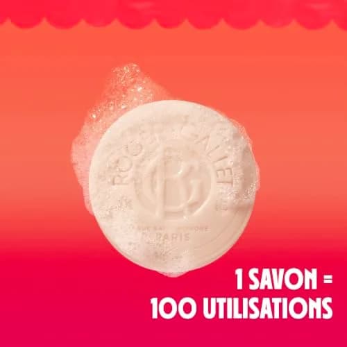 ROGER & GALLET Gingembre Rouge Perfumed Soap 3.5 oz | French craftsmanship, citrus aroma, luxurious foam thumbnail 4