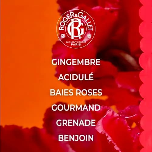 ROGER & GALLET Gingembre Rouge Perfumed Soap 3.5 oz | French craftsmanship, citrus aroma, luxurious foam thumbnail 3