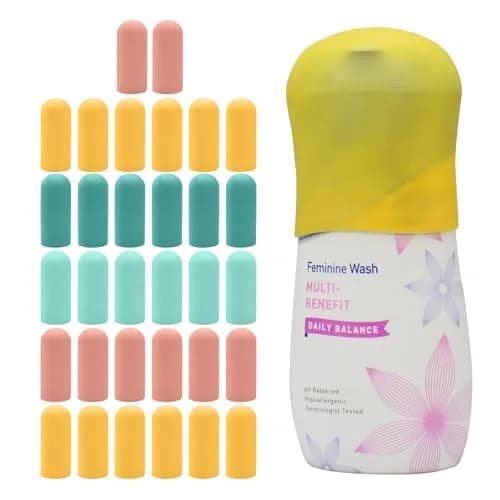 TRANOMOS Silicone Bottle Covers 32 Pack | Leak Proof Travel Essentials for Women Men thumbnail 1