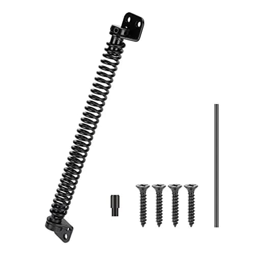 HILLMASTER 12" Self Closing Gate Spring with Adjustable Tool | Black Finish thumbnail 1