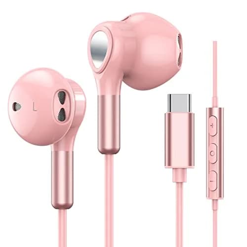 BENEWY USB C Headphones for Samsung Galaxy S26 S25 S24 S23 S22 S21 S20 A56 A17 A16 | Wired USB C Earbuds with Mic & Volume Control thumbnail 1