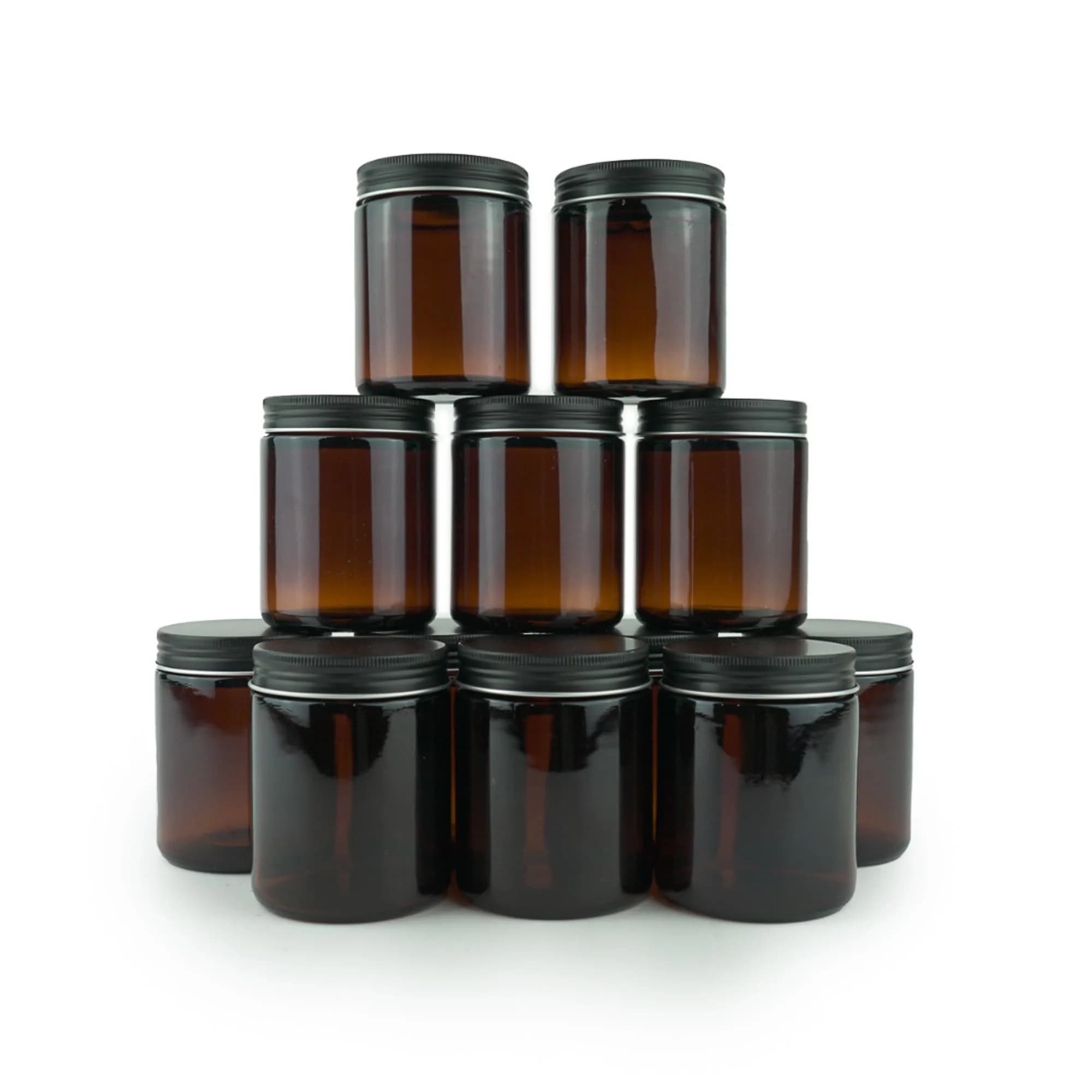 Nature Packaged Glass Amber 8oz Jar | Leak-Proof, Sun-Protected, Reusable (70-120 chars)