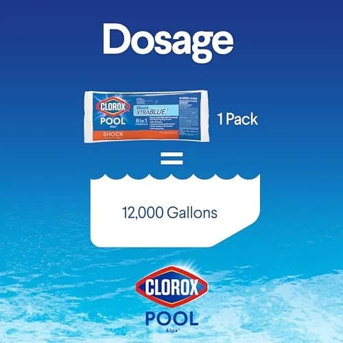 Clorox Pool&Spa Shock XtraBlue2 12-Pack | Kills Bacteria & Algae, Swim-Ready in 15 Minutes thumbnail 4