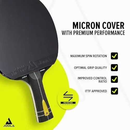 JOOLA Infinity Carbon Professional Ping Pong Paddle with Ergonomic Grip - ITTF Approved - 29.5cm (11.61in) | Advanced Control & Speed thumbnail 3