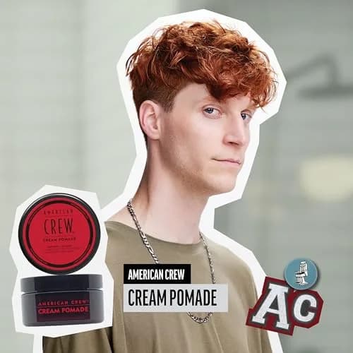 American Crew Men's Hair Cream Pomade, Light Hold, Low Shine, 3 oz (88.7 ml) | Natural Look Styling thumbnail 2
