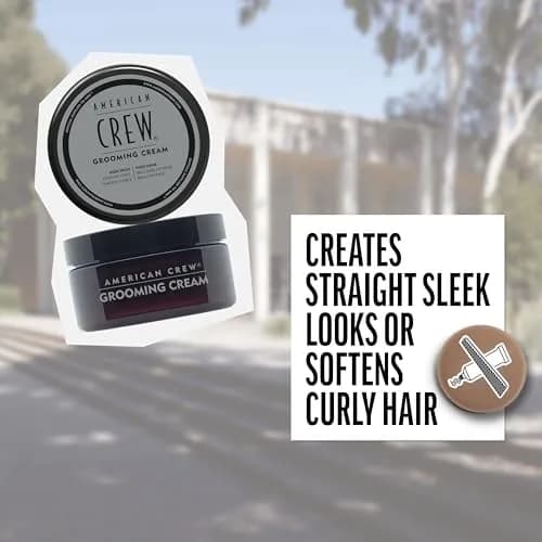 American Crew Men's Grooming Cream High Hold High Shine 85g (3 oz) | Styles Hair with Moisture Repelling Formula thumbnail 4