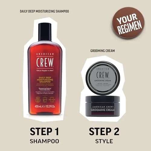 American Crew Men's Grooming Cream High Hold High Shine 85g (3 oz) | Styles Hair with Moisture Repelling Formula thumbnail 6