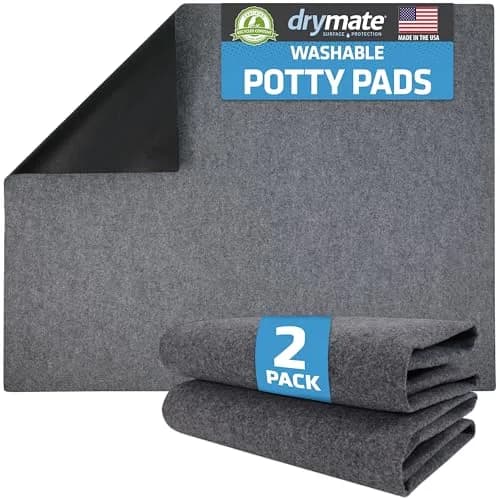 Drymate Washable Pee Pads for Dogs (29x36 Inch, 2-Pack) | Absorbent, Waterproof, Slip-Resistant Pet Training Mats thumbnail 1