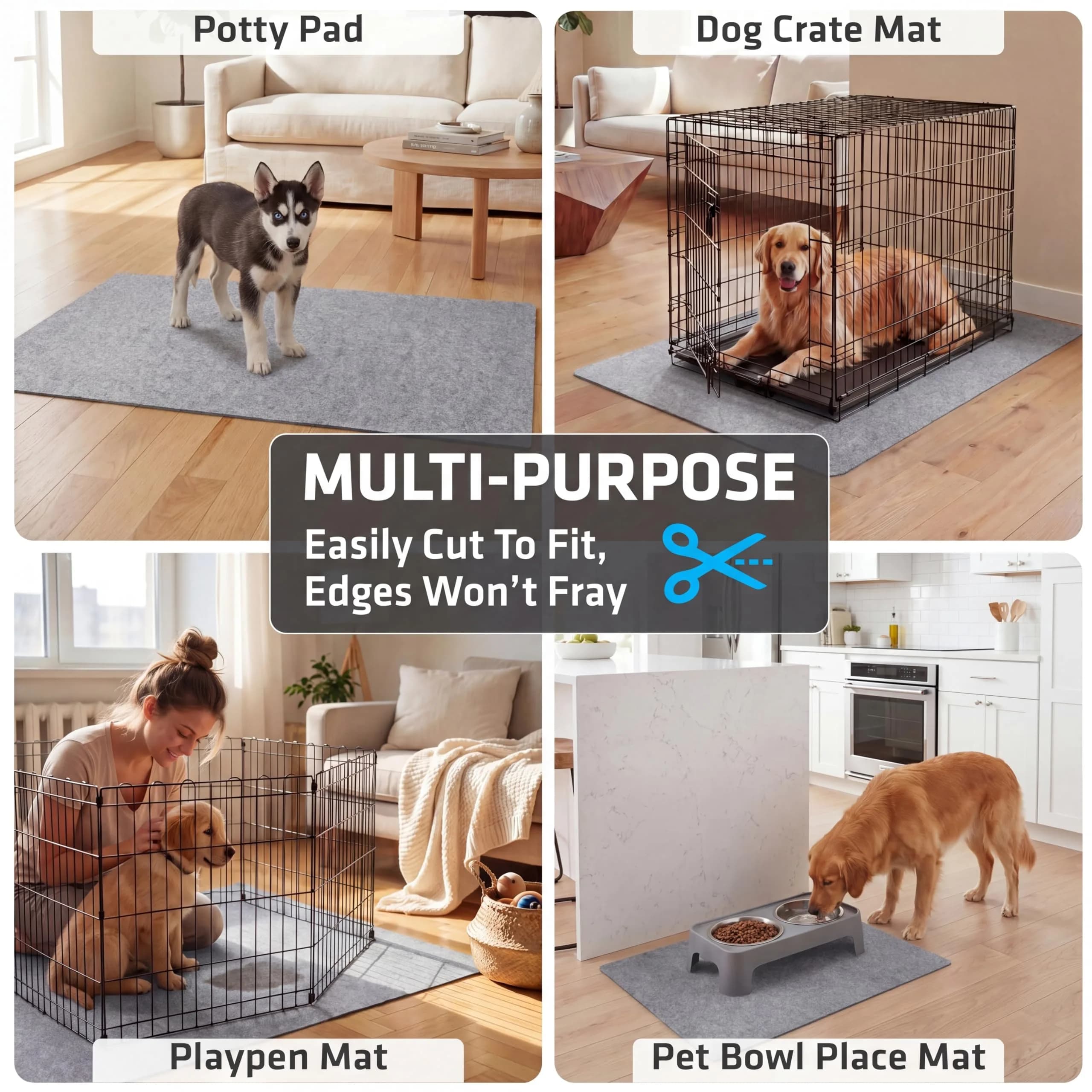Drymate Washable Pee Pads for Dogs (29x36 Inch, 2-Pack) | Absorbent, Waterproof, Slip-Resistant Pet Training Mats - view 9