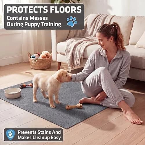 Drymate Washable Pee Pads for Dogs (29x36 Inch, 2-Pack) | Absorbent, Waterproof, Slip-Resistant Pet Training Mats thumbnail 2