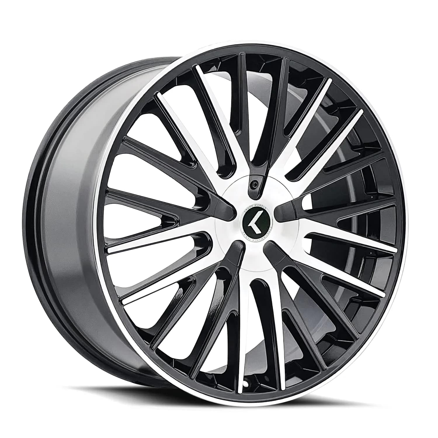 KRAZE KR185 Double Down Black Wheel Machined 22x8.5 | Impactful Alloy Wheel for Indian SUVs