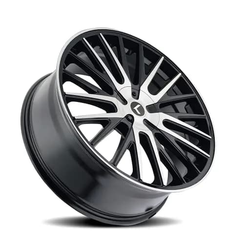 KRAZE KR185 Double Down Black Wheel Machined 22x8.5 | Impactful Alloy Wheel for Indian SUVs thumbnail 2