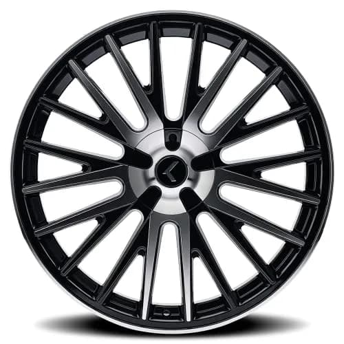 KRAZE KR185 Double Down Black Wheel Machined 22x8.5 | Impactful Alloy Wheel for Indian SUVs thumbnail 3