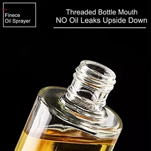 FINECE Oil Sprayer for Cooking 100ml | Stainless Steel & Glass Oil Mister for Air Fryers thumbnail 5