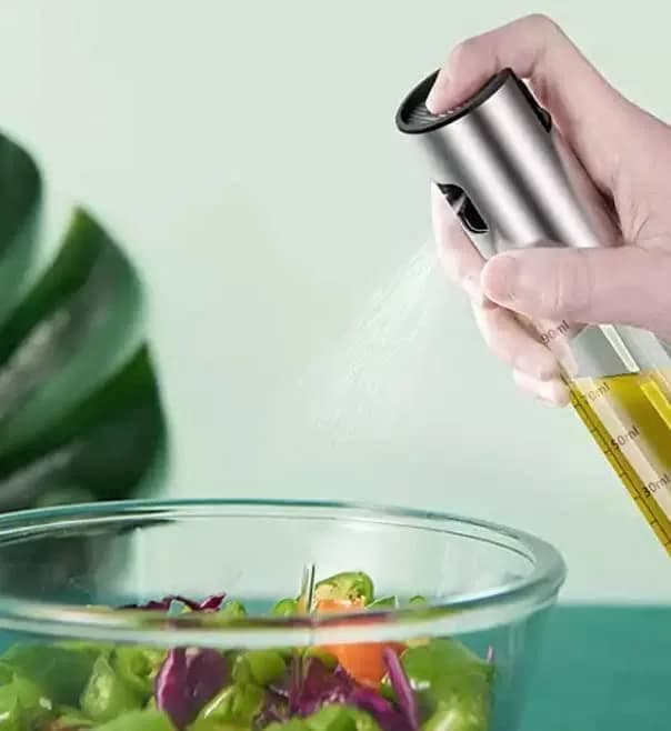 FINECE Oil Sprayer for Cooking 100ml | Stainless Steel & Glass Oil Mister for Air Fryers thumbnail 7