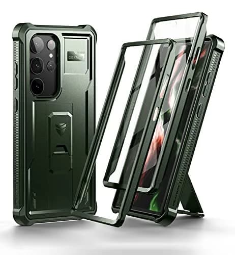 Dexnor Full Body Case for Samsung Galaxy S23 Ultra 5G/6.8 inches | Military Grade Protection with Built-in Screen Protector & Kickstand thumbnail 1