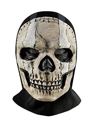 Masfrida Ghost Skull Full Face Mask | Unisex, Polyester, Latex, One Size thumbnail 2