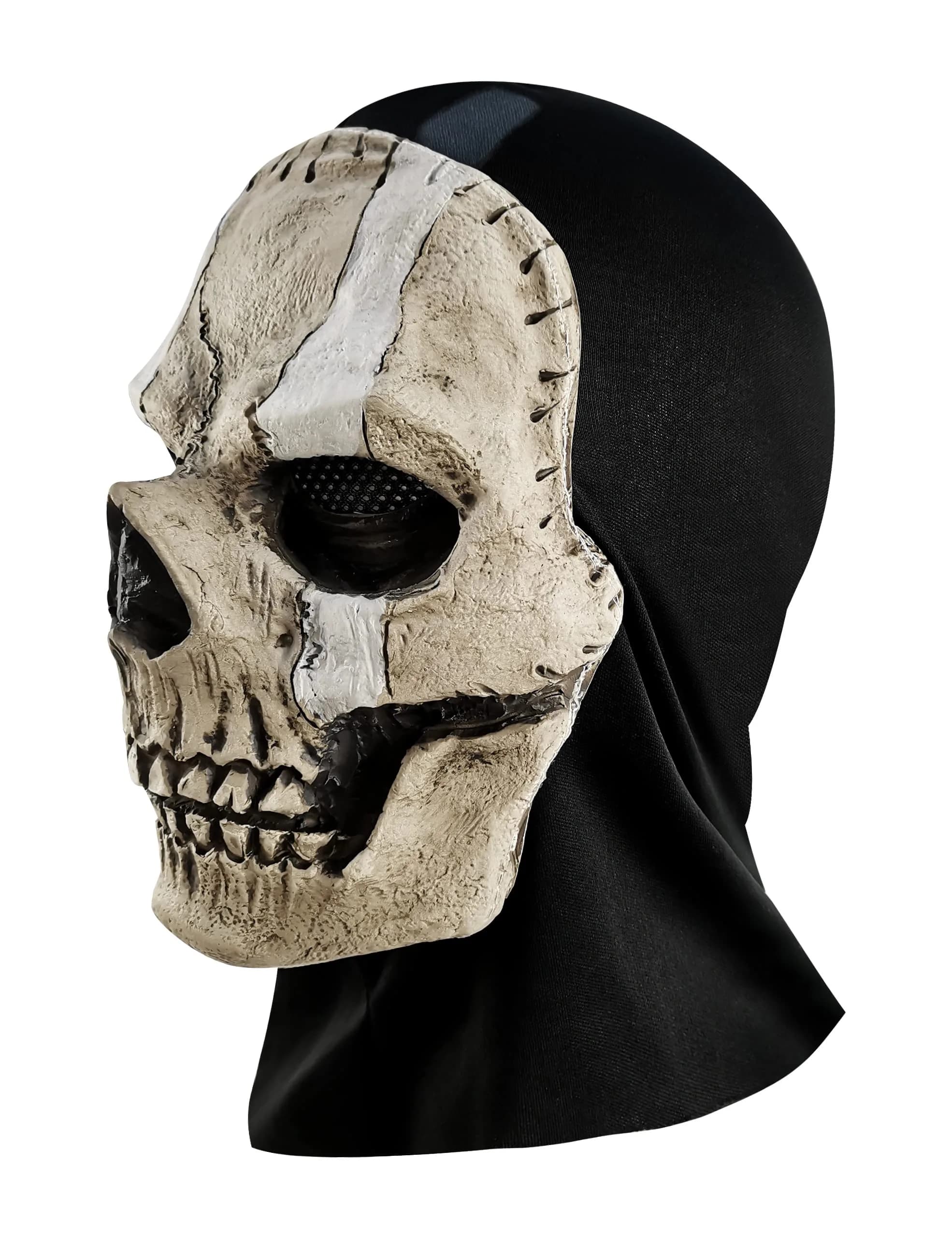 Masfrida Ghost Skull Full Face Mask | Unisex, Polyester, Latex, One Size - view 3