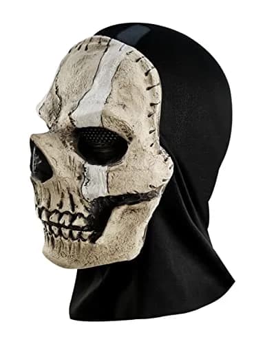 Masfrida Ghost Skull Full Face Mask | Unisex, Polyester, Latex, One Size thumbnail 3