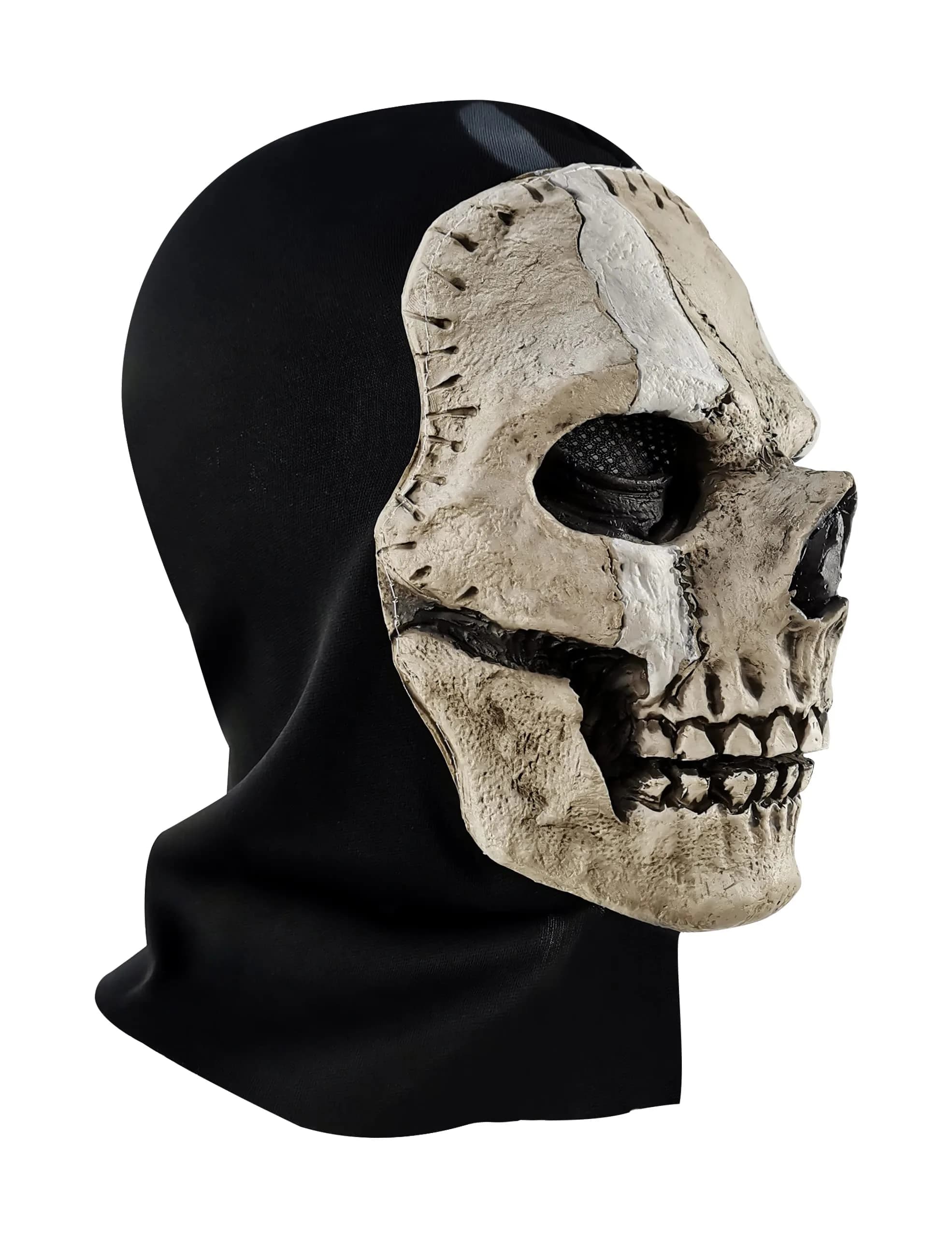 Masfrida Ghost Skull Full Face Mask | Unisex, Polyester, Latex, One Size - view 4