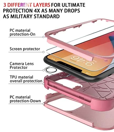 Diverbox for iPhone 11 Case Pink | Shockproof & Dropproof Heavy Duty Protection thumbnail 6