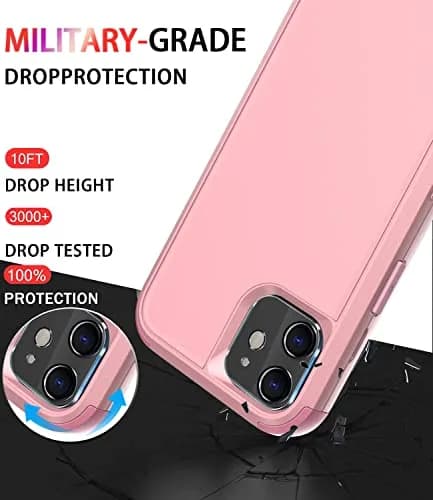 Diverbox for iPhone 11 Case Pink | Shockproof & Dropproof Heavy Duty Protection thumbnail 2