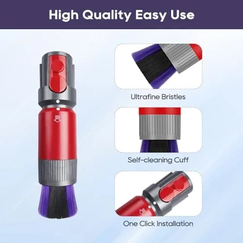 SONGRUI Scratch-Free Dusting Brush for Dyson V7 V8 V10 V11 V12 V15, 18.5 cm (7.3 in) Soft PBT Bristle Attachment thumbnail 4