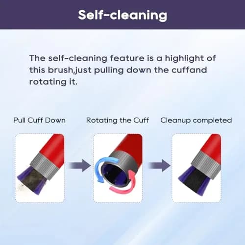 SONGRUI Scratch-Free Dusting Brush for Dyson V7 V8 V10 V11 V12 V15, 18.5 cm (7.3 in) Soft PBT Bristle Attachment thumbnail 5