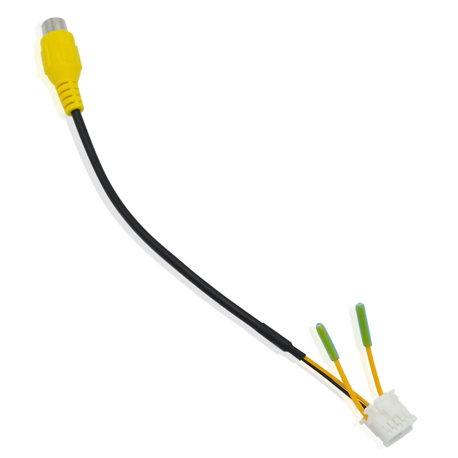 Fiegromech 10Pin Android Car Stereo RCA Plug Harness 18.5 cm (7.28 inches) | Plug and Play Backup Camera Adapter — Multicolor