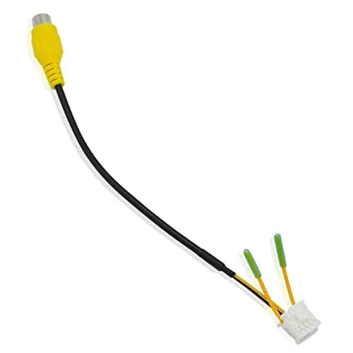 Fiegromech 10Pin Android Car Stereo RCA Plug Harness 18.5 cm (7.28 inches) | Plug and Play Backup Camera Adapter thumbnail 1