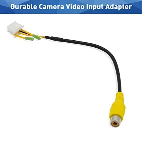 Fiegromech 10Pin Android Car Stereo RCA Plug Harness 18.5 cm (7.28 inches) | Plug and Play Backup Camera Adapter thumbnail 5