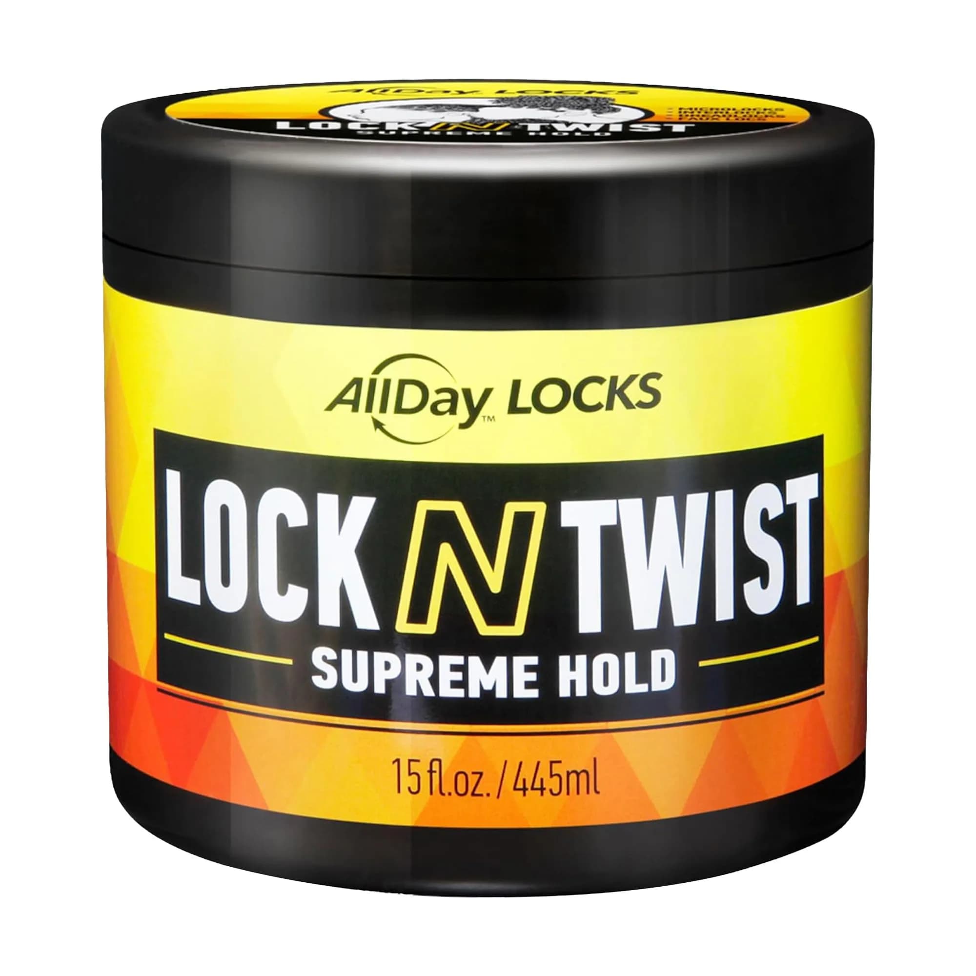 AllDay Locks Lock N Twist Supreme Hold, Edge Control, 15 Oz Jar | Maximum Locking Gel for Dreadlocks & Locs — 15 Ounce