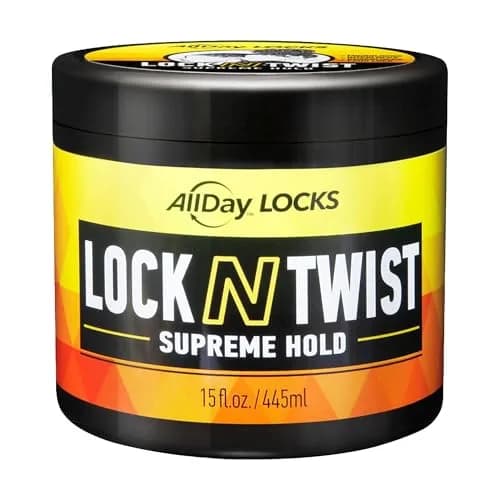 AllDay Locks Lock N Twist Supreme Hold, Edge Control, 15 Oz Jar | Maximum Locking Gel for Dreadlocks & Locs thumbnail 1