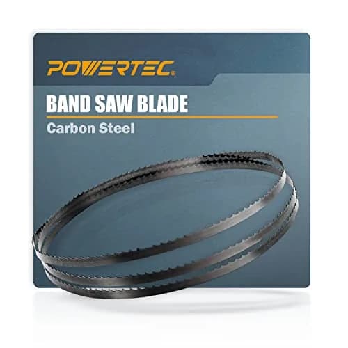 POWERTEC 56-7/8 Inch Bandsaw Blades, 1/4" x 6 TPI | High Carbon Steel for Woodworking thumbnail 1