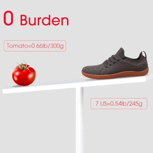 relxfeet Men's Barefoot Shoes Wide Toe Box Zero Drop Brown 8 | Ground Feedback & Flexibility thumbnail 6