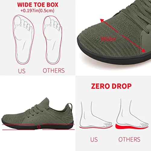 relxfeet Men's Barefoot Shoes Wide Toe Box Zero Drop | Lightweight, Flexible & Breathable for Men thumbnail 3