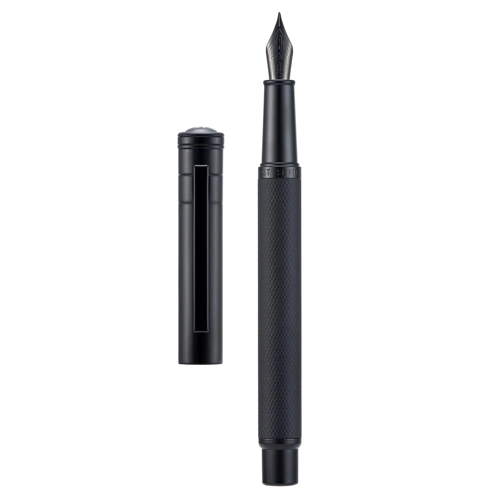 Asvine Black Forest Fountain Pen Blade Nib 13.8cm (5.43in) | Smooth Ink Flow for Calligraphy
