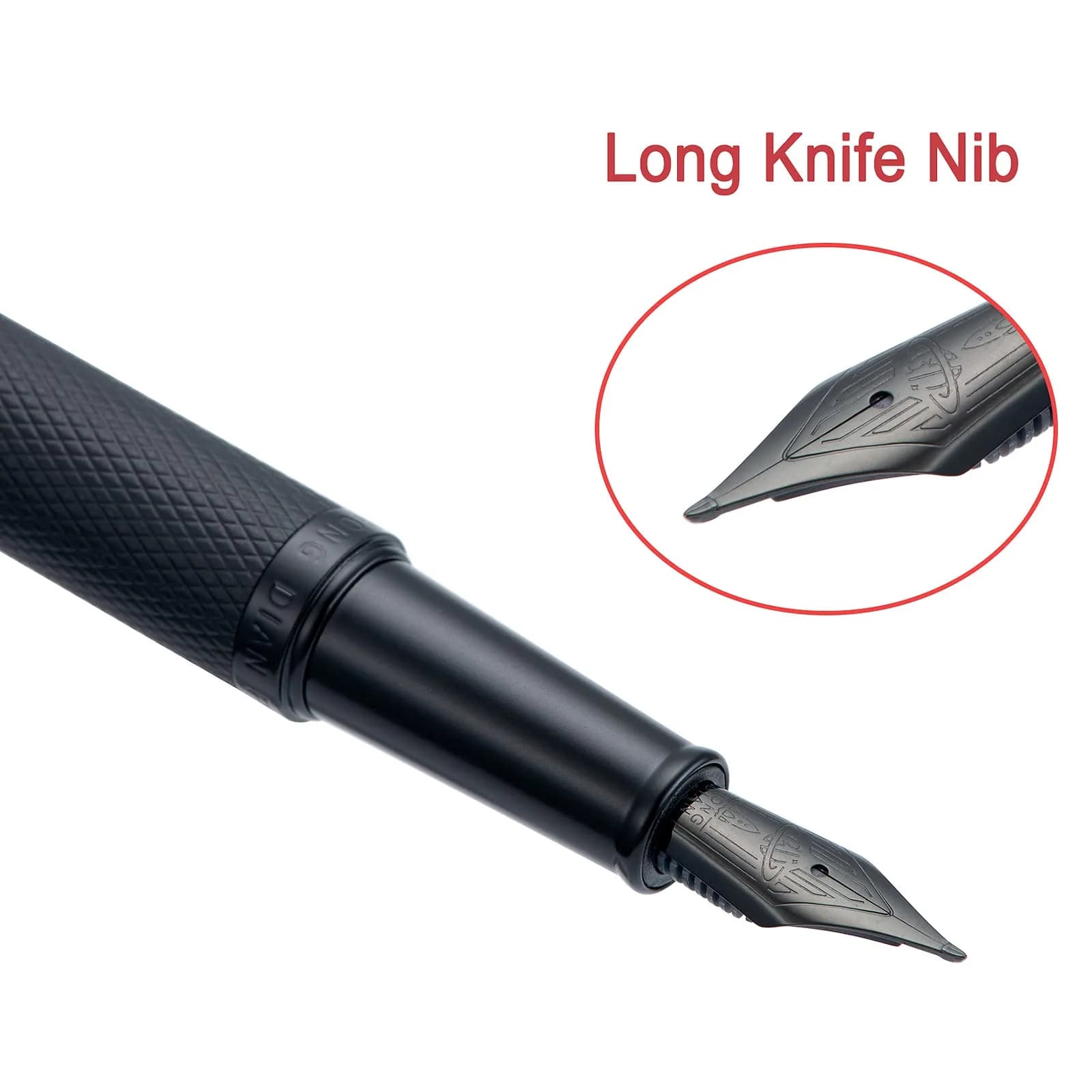 Asvine Black Forest Fountain Pen Blade Nib 13.8cm (5.43in) | Smooth Ink Flow for Calligraphy - view 2