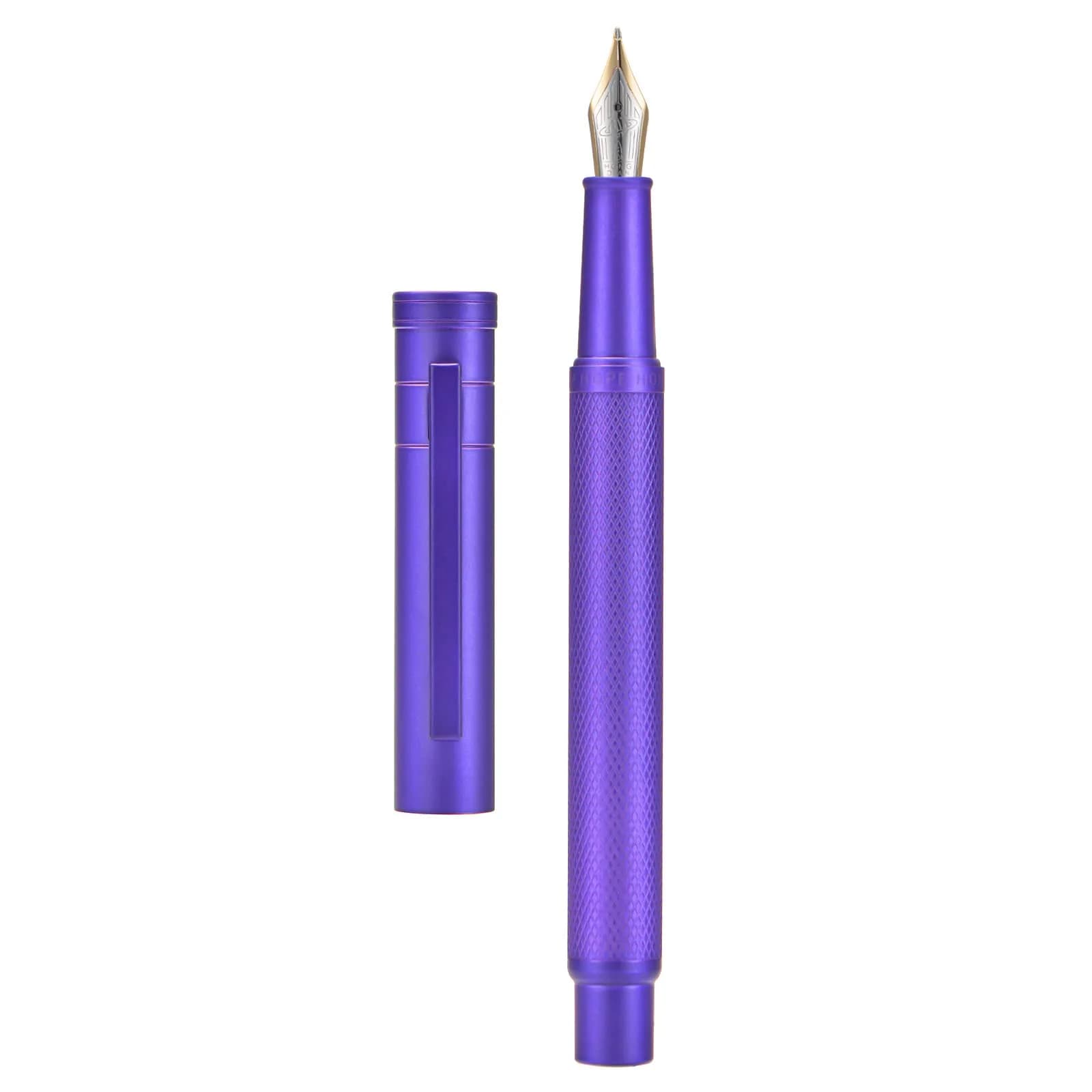 Asvine Hongdian 1851 Purple Forest Fountain Pen Blade Nib 13.8cm (5.43in) | Smooth Ink Flow for Daily Writing - main product image