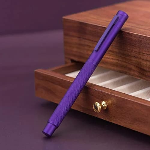 Asvine Hongdian 1851 Purple Forest Fountain Pen Blade Nib 13.8cm (5.43in) | Smooth Ink Flow for Daily Writing thumbnail 3