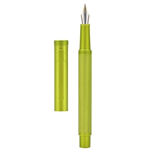 Asvine Mustard Yellow Blade Nib Fountain Pen 138mm (5.43 in) | Calligraphy Writing Instrument thumbnail 1