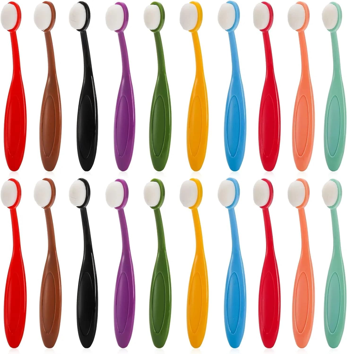 Youeon 20 Pack Art Supplies Mini Colored Ink Blending Brushes | Small Ink Blending Tools for Card Making & Painting - main product image
