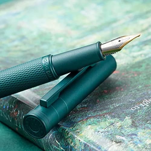 Asvine Green Forest Fountain Pen Blade Nib 11mm (0.43 in) | Classic Design Calligraphy Pen thumbnail 7