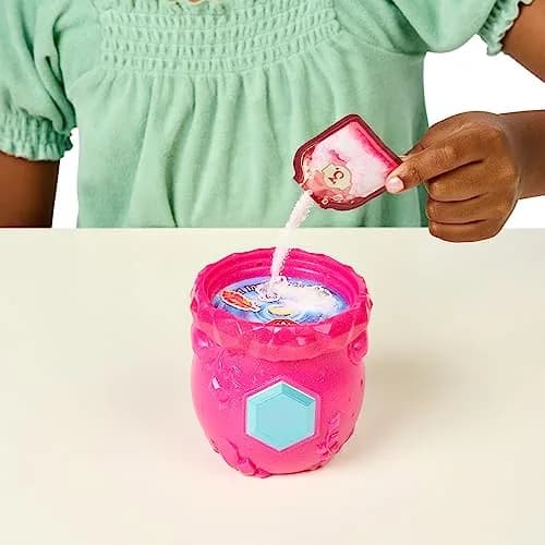 Magic Mixies Mixlings 2 Pack Cauldron with Magical Fizz and Reveal Unboxing, Crystal Woods Series (2 Figurines, 2 Wands, 3 Ingredients) thumbnail 4