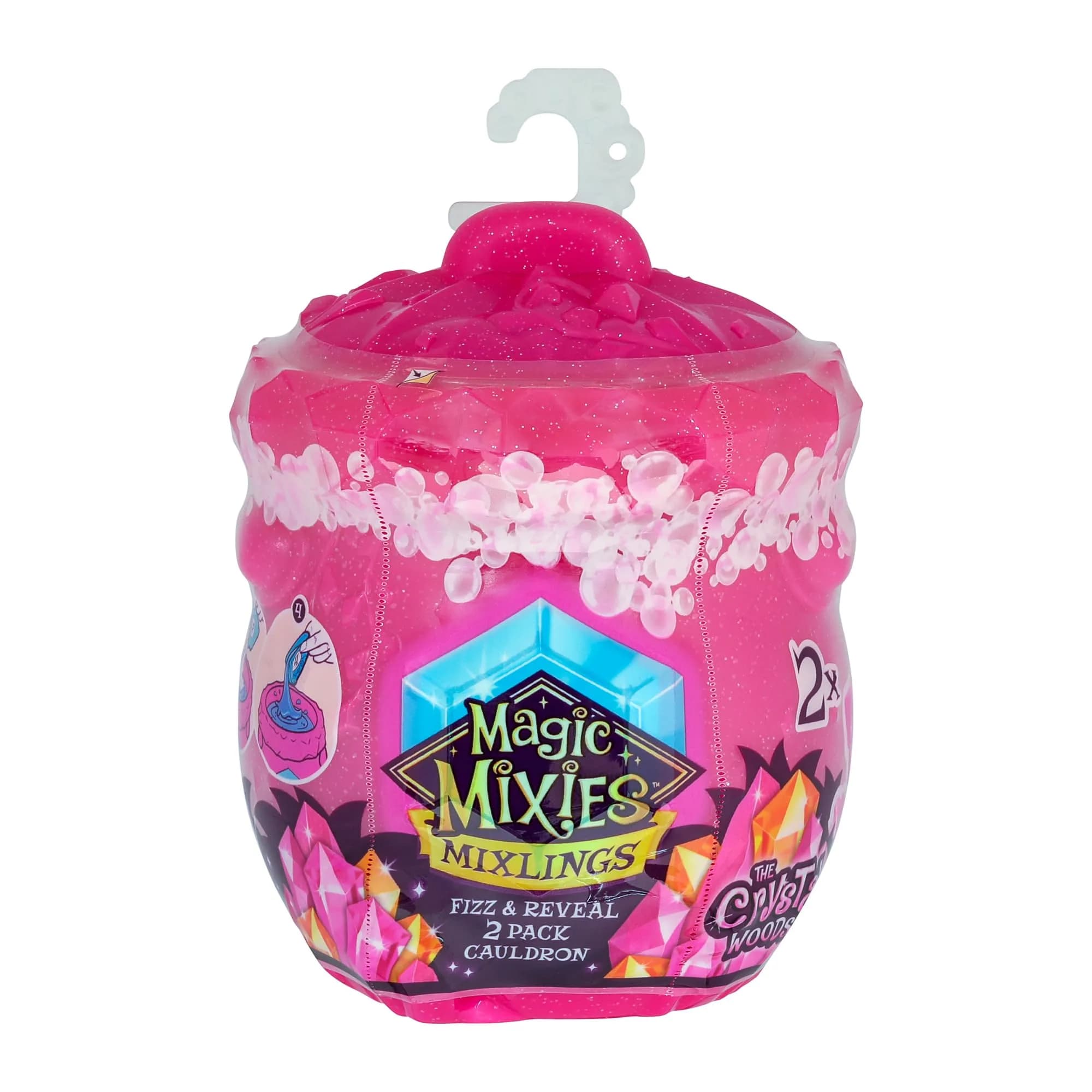 Magic Mixies Mixlings 2 Pack Cauldron with Magical Fizz and Reveal Unboxing, Crystal Woods Series (2 Figurines, 2 Wands, 3 Ingredients) - view 7