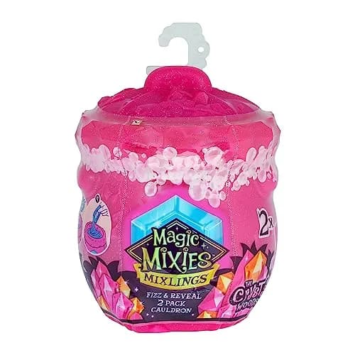 Magic Mixies Mixlings 2 Pack Cauldron with Magical Fizz and Reveal Unboxing, Crystal Woods Series (2 Figurines, 2 Wands, 3 Ingredients) thumbnail 7