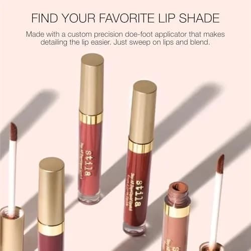 stila Stay All Day Liquid Lipstick Sheer Fragola | Long-Lasting Matte Color with Vitamin E & Avocado Oil (0.1 Fl Oz) thumbnail 5
