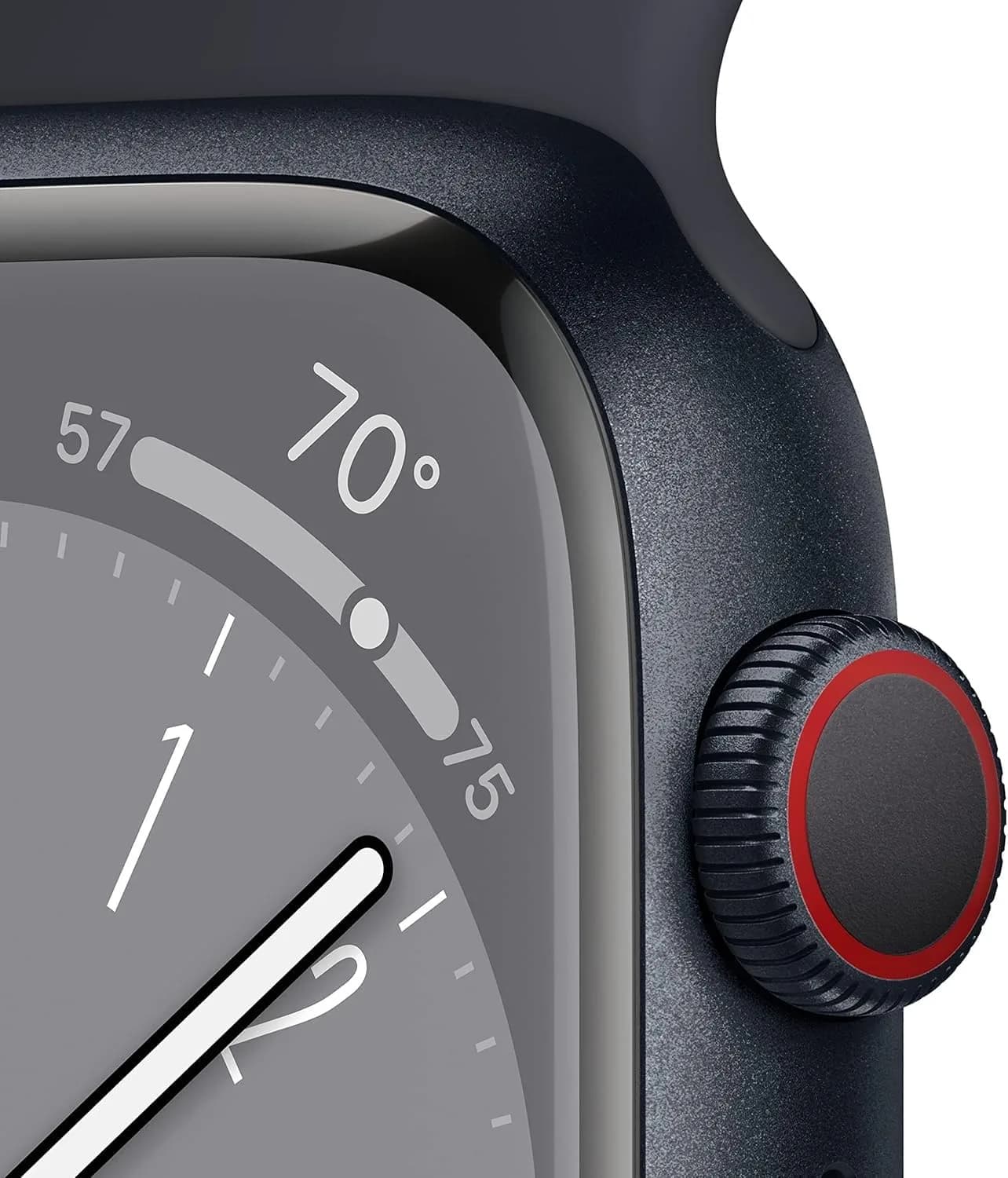 Apple Watch Series 8 GPS 41mm Smartwatch with Midnight Sport Band - Midnight Aluminum Case - view 5