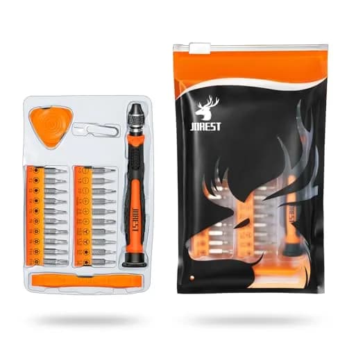 Jorest 24-Piece Precision Screwdriver Set with Torx T5 T6 T8 T9, Y00, P5 | Multi-Bit Repair Tool Kit for Electronics & Gadgets thumbnail 6